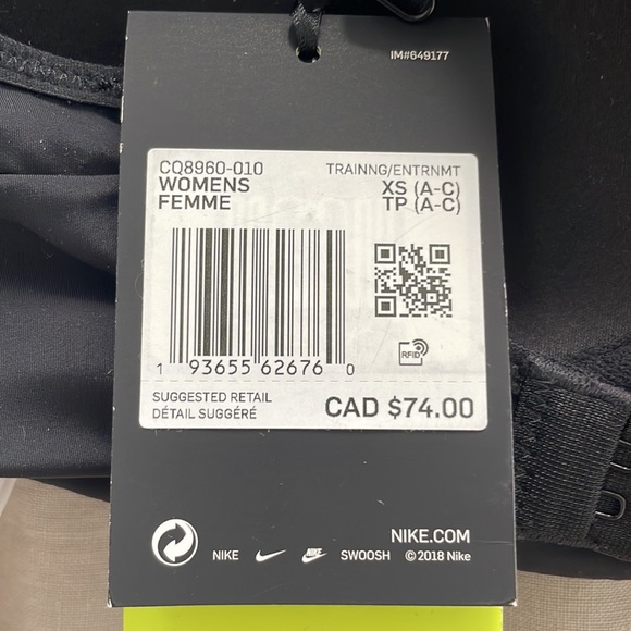 BN Nike Alpha Bra -XS - Picture 4 of 4